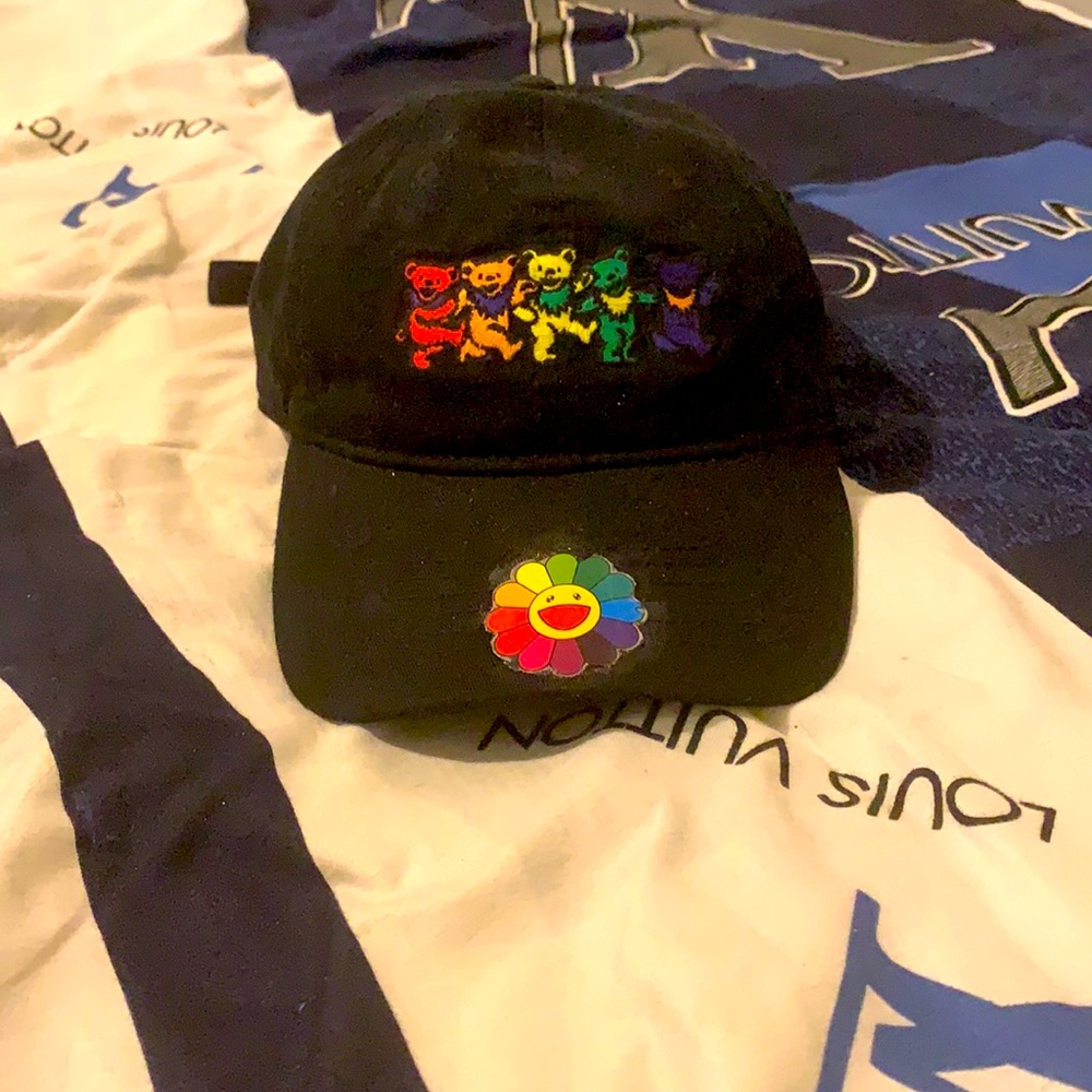 Custom 1/1 Grateful Dead X Murakami dad hat.